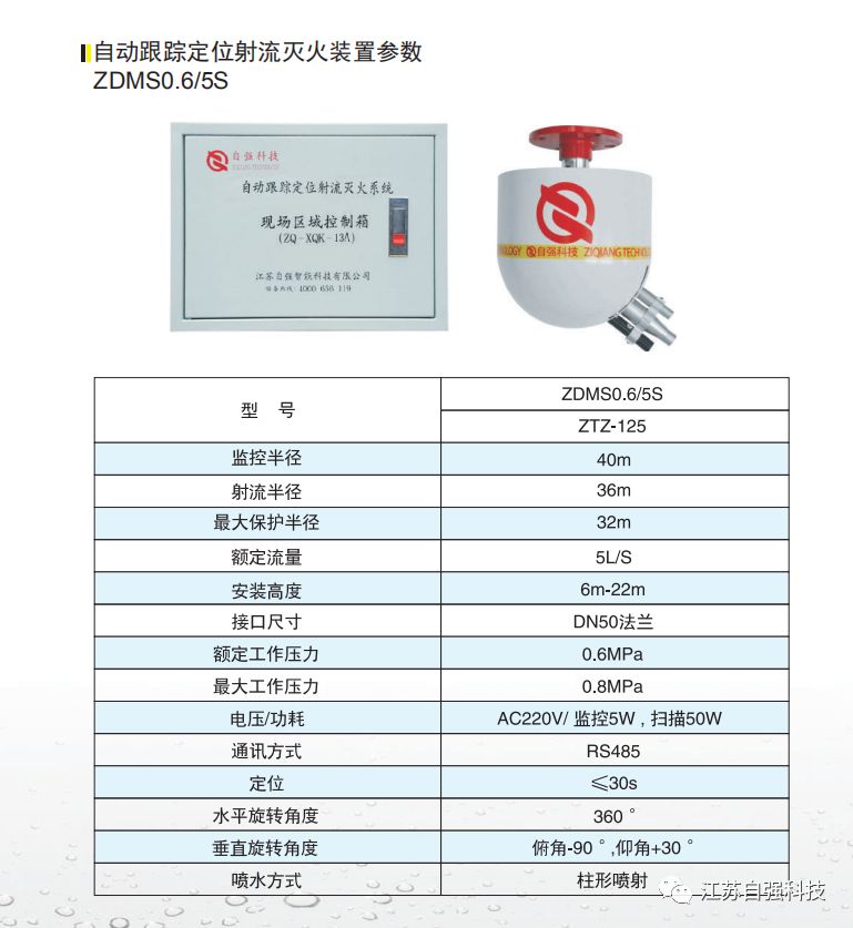 自动跟踪定位射流灭火装置